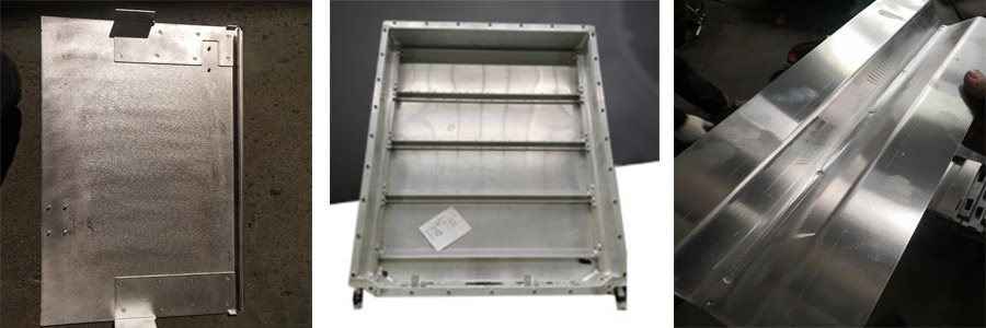 鋁柜門點(diǎn)焊樣品，電池鋁箱點(diǎn)焊樣品，鋁工具箱點(diǎn)焊樣品